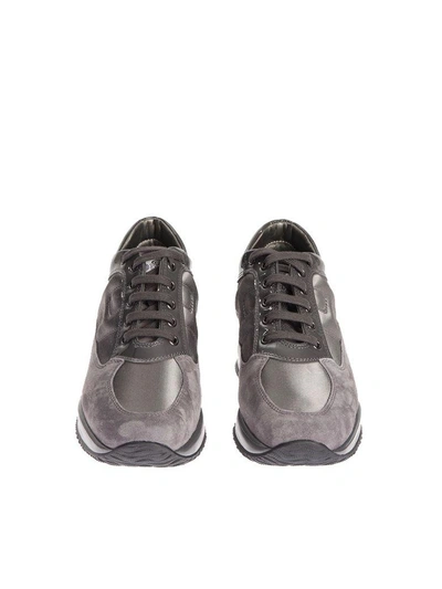 Shop Hogan Interactive Sneakers In Grey