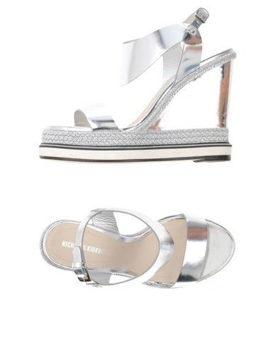 Shop Nicholas Kirkwood Sandals In Silver