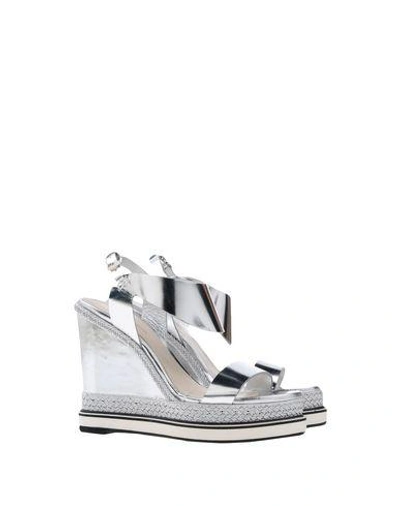 Shop Nicholas Kirkwood Sandals In Silver