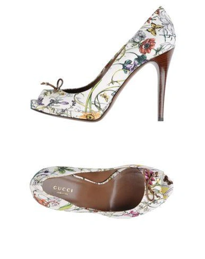 Shop Gucci Pumps In White