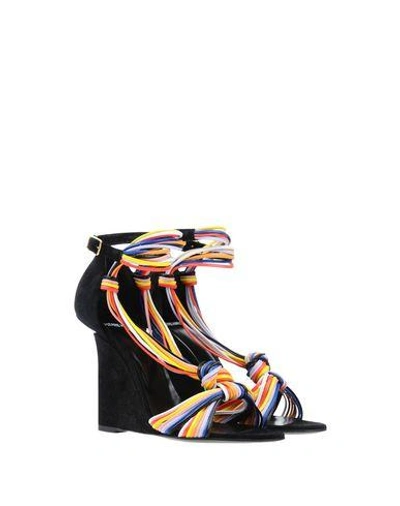 Shop Pierre Hardy Sandals In Yellow