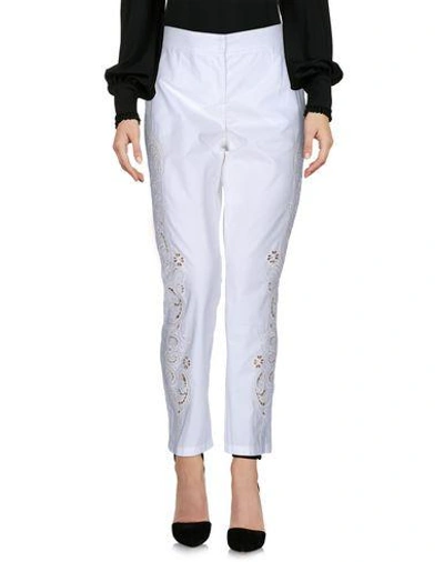 Shop Dolce & Gabbana Casual Pants In White