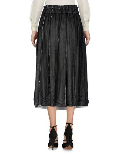 Shop Comme Des Garçons 3/4 Length Skirts In Black