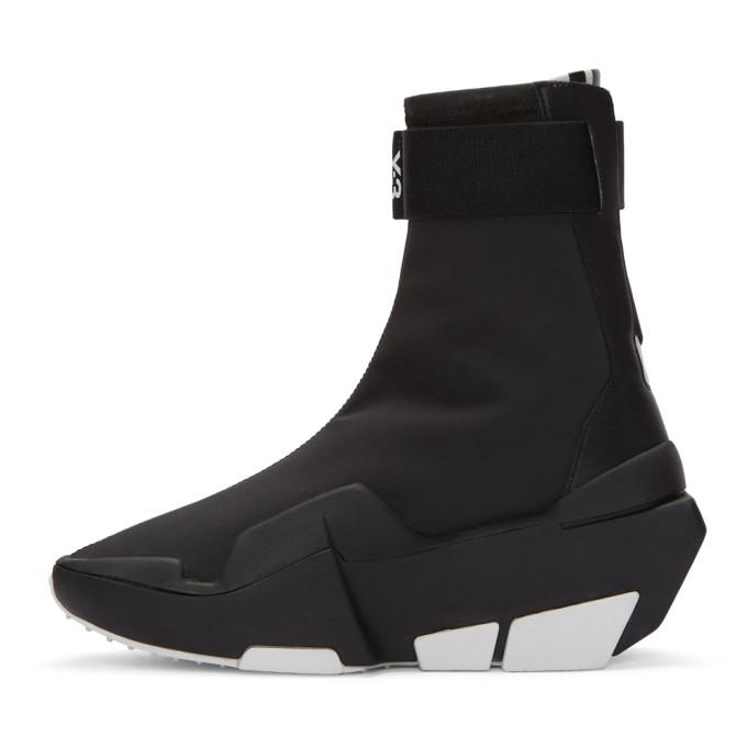 Y-3 Mira Boots Hi Top Sneakers In Black | ModeSens