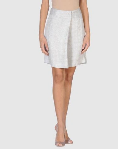 Ports 1961 Knee Length Skirt In Silver