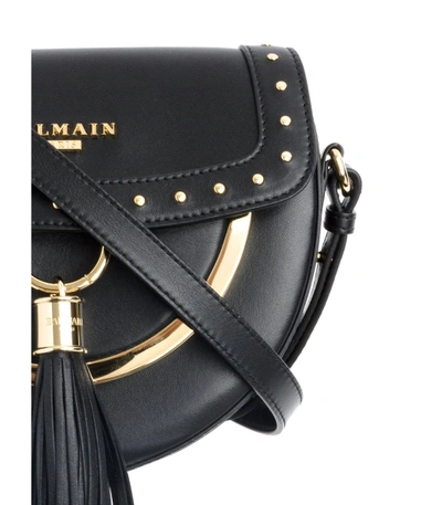 Shop Balmain Black Domaine 18 Shoulder Bag