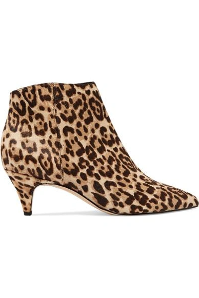 Shop Sam Edelman Kinzey Leopard-print Calf Hair Ankle Boots In Leopard Print