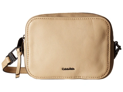 Calvin Klein Erica Pebble Leather Camera Crossbody Bag