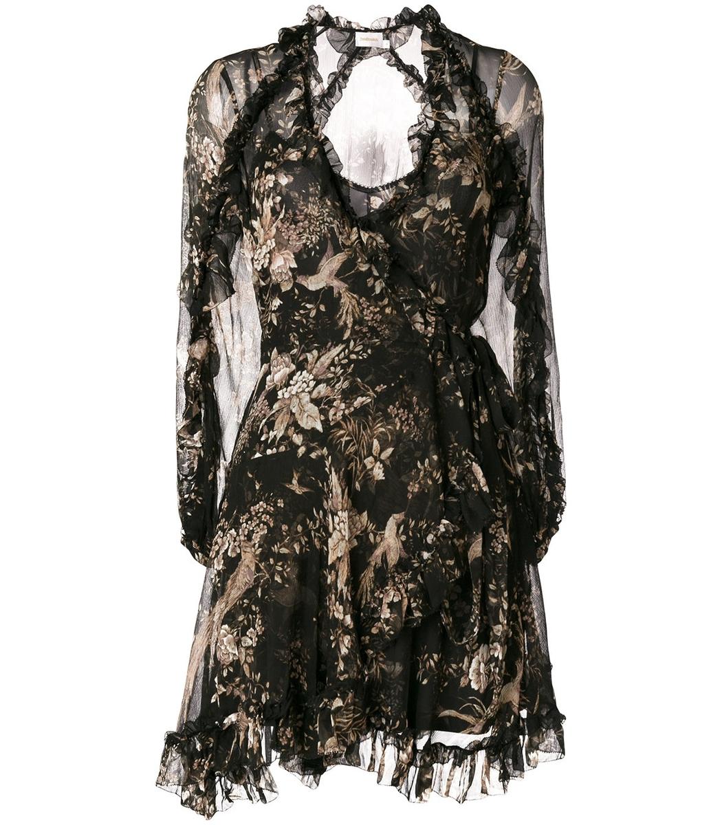 zimmermann maples wrap dress