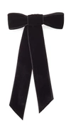Jennifer Behr Darla Satin Bow Hair Clip In Black