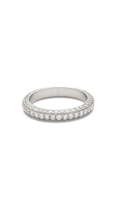 Shop Shay 18k 3 Sided Diamond Eternity Ring In White Gold