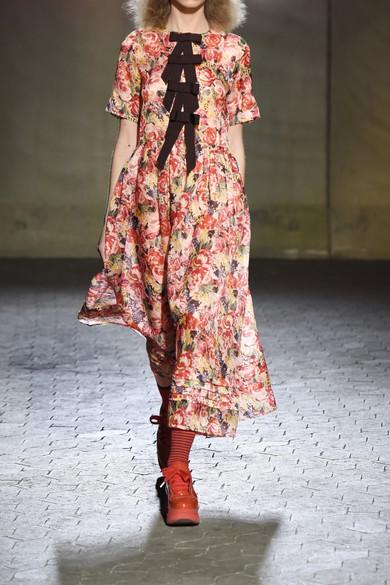 ganni seneca silk dress