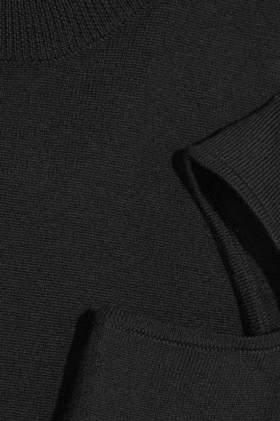 Shop Proenza Schouler Asymmetric Cutout Wool-blend Sweater