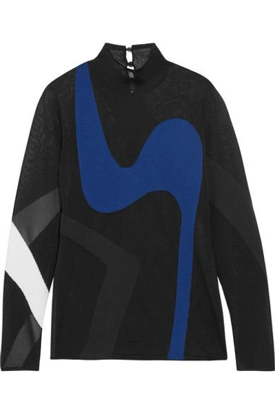 Shop Proenza Schouler Intarsia Stretch-knit Sweater