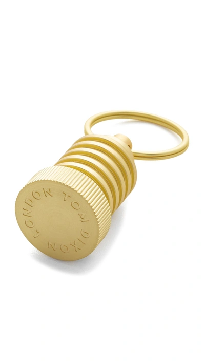 Shop Tom Dixon Cog Key Ring Pod In Brass