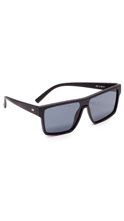 Le Specs Minimal Magic Sunglasses In Black | ModeSens