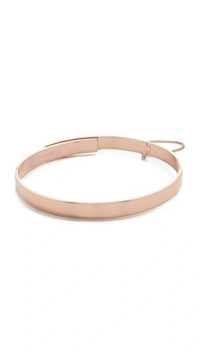 Shop Eddie Borgo Small Safety Chain Choker Necklace In Rose Gold