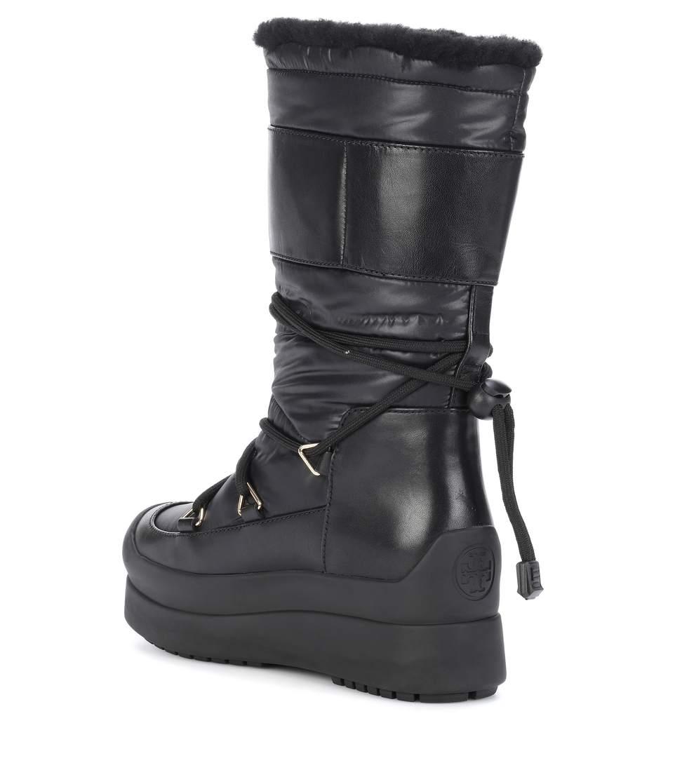 tory burch cliff snow boots