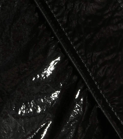 Shop Saint Laurent Patent Leather Jacket In Black