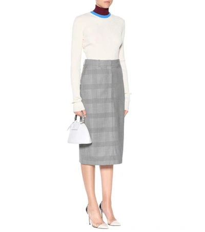 Shop Calvin Klein 205w39nyc Wool-blend Turtleneck Sweater In White