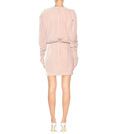 Shop Magda Butrym Bogota Velvet Dress In Pink