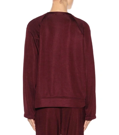 Shop Alexander Wang T Cotton-blend Sweater In Red