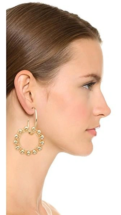 Shop Dannijo Fawn Earrings In Gold