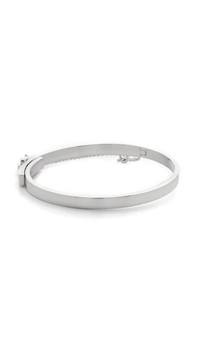 Shop Eddie Borgo Extra Thin Chain Bracelet In Silver