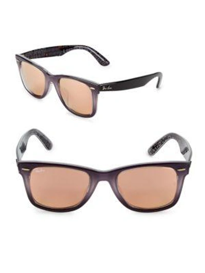 Shop Ray Ban 52mm Wayfarer Sunglasses In Purple