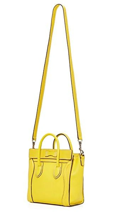 Shop Celine Nano Tote (previously Owned) In Yellow