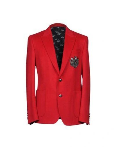 Shop Dolce & Gabbana Blazer In Red