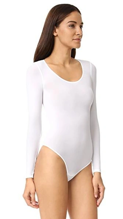 Shop Wolford Buenos Aires String Bodysuit In White