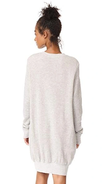 Shop Hatch The Sweatshirt Dress In Charcoal Heather