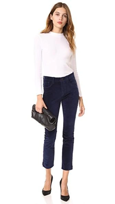Shop 3x1 Higher Ground Velvet Jeans In Sapphire Velvet