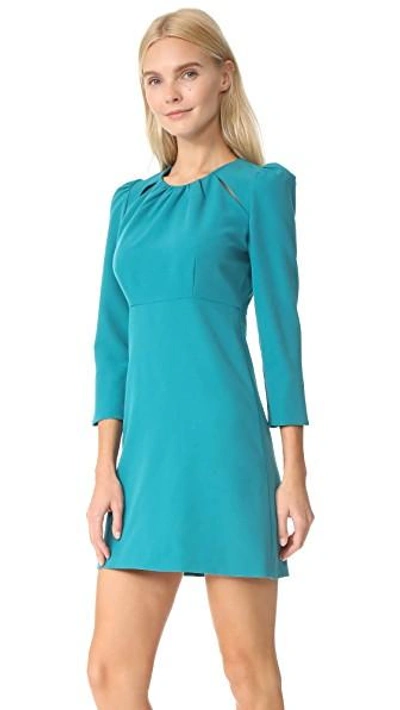 Shop Milly Cady Emma Dress In Teal