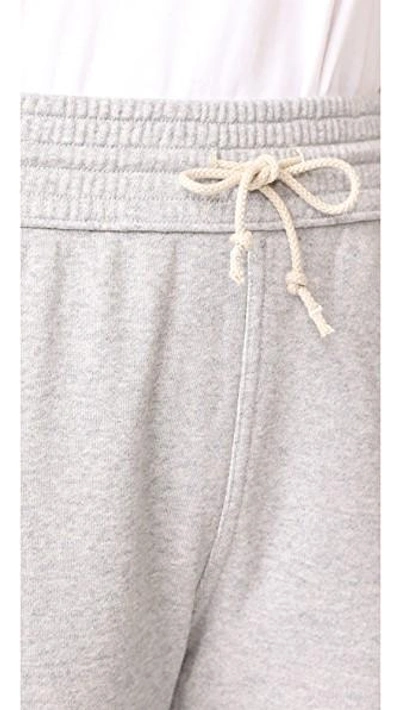 Shop Mother Slim Gym Snippet Joggers In Heather Grey