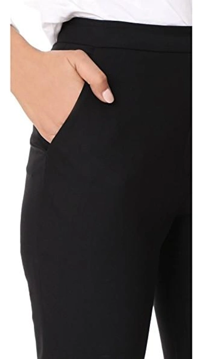 Shop Jenni Kayne Wool Slim Trousers In Black