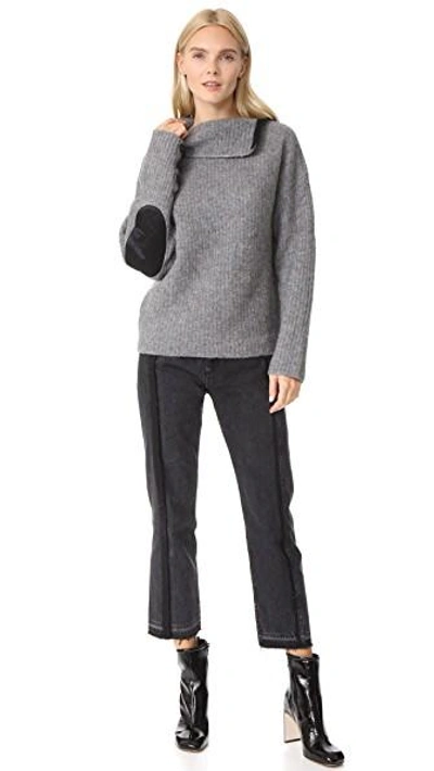 Shop Rag & Bone Lyza Turtleneck Sweater In Grey Heather