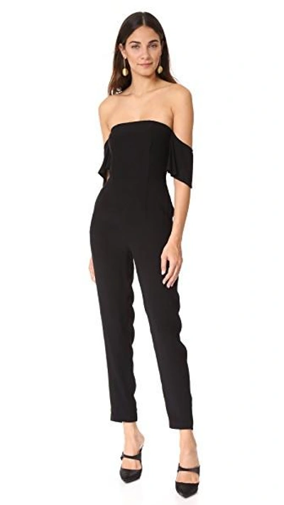 CUPCAKES AND CASHMERE HAVANNA OFF SHOULDER JUMPSUIT 