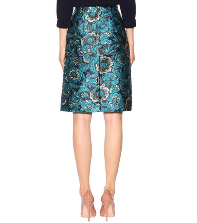 Shop Dolce & Gabbana Jacquard A-line Skirt