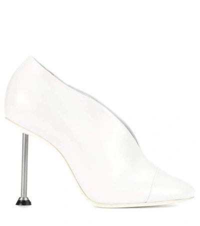 Shop Victoria Beckham Pin Leather Pumps In White