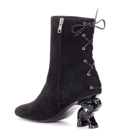 Shop Dorateymur Suede Ankle Boots In Black