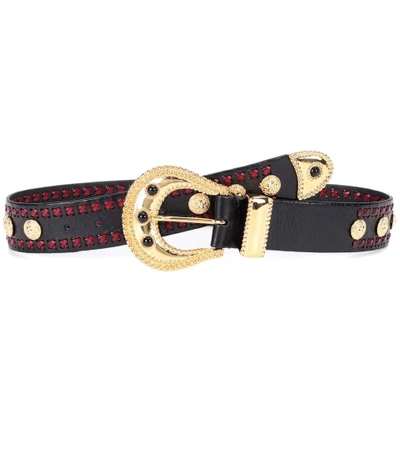 Shop Dodo Bar Or Embellished Leather Belt In Multicoloured