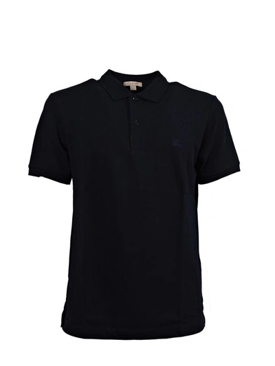 Shop Burberry Oxford Abown Polo In Dark Navy