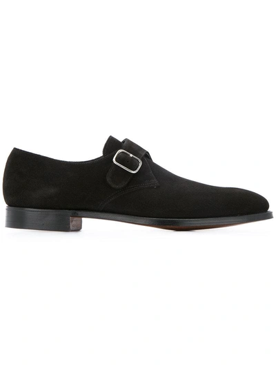 Shop Crockett & Jones Formal Monk Shoes - Black