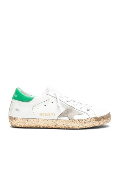 Shop Golden Goose Leather Superstar Sneakers In White