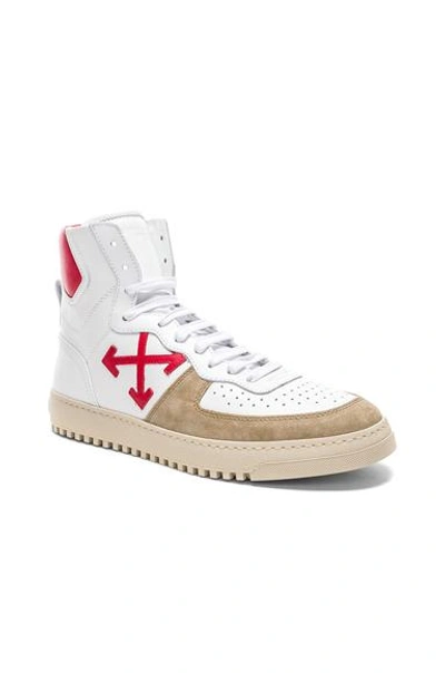 Shop Off-white 70s High Top Sneakers In Red, White. In White & Red