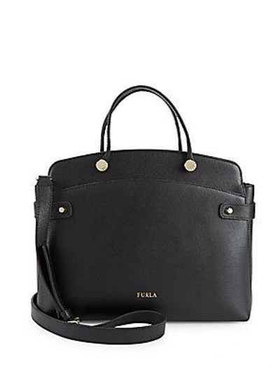 Shop Furla Leather To Zip Shoulder Bag