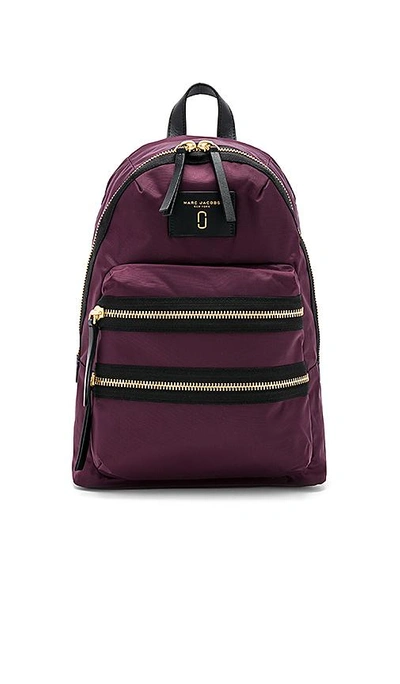 Shop Marc Jacobs Biker Backpack In Purple. In Dark Violet