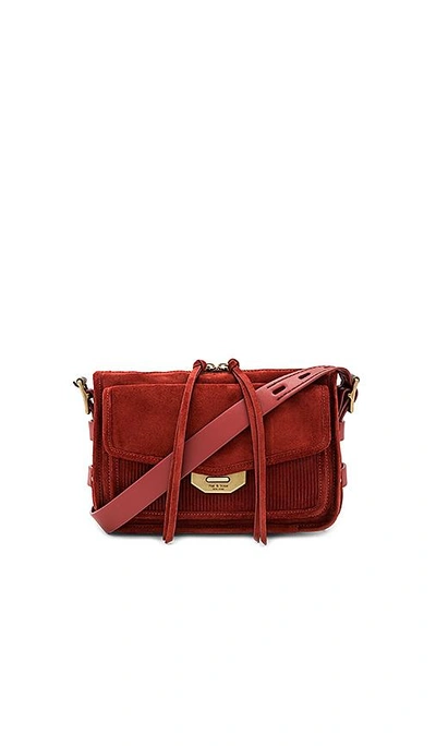 Shop Rag & Bone Small Bomber Messenger In Rust Suede